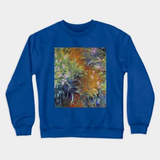 The Path Through the Irises by Claude Monet Crewneck Sweatshirt